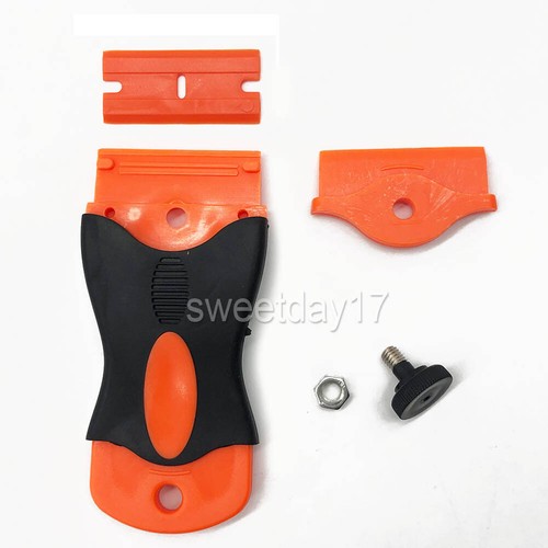 Razor Scraper W/ 100 Plastic Blades Window Tint Vinyl Car Stickers Removal Tool - Picture 6 of 11
