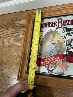☆希少品☆Budweiserバドワイザー壁掛けミラーAnheuser Busch Vintage