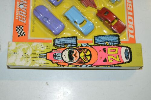 Vintage Tootsietoy Grand Prix cars trailer motorcycle Set #1687 Diecast 1969 - Picture 4 of 14