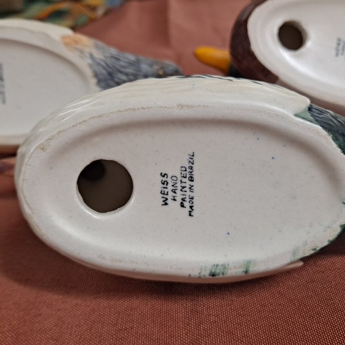 Weiss Ducks Handpainted in Brazil. 4 in the set. Vintage, and no two are alike. - Picture 7 of 10