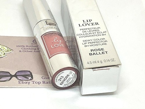 LANCOME #313 LIP LOVER ROSA BALLET 8H HUMEDAD COLOR ROCÍO CAJA PERFECCIONADORA DE LABIOS - Imagen 12 de 12