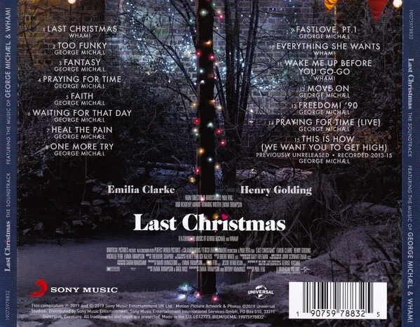 LAST CHRISTMAS CD Soundtrack GEORGE MICHAEL & WHAM ! 15 Trk. This is How IN STOC Foto 4 de 4