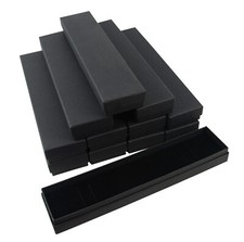 Black Long Cardboard Box Postage Saver Bracelet Watch Gift Beauty Nails Boxes 