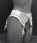 Suspender Belt Stockings Soft Seductive Lace Silky Slim Sexy New Ivory (SB24)