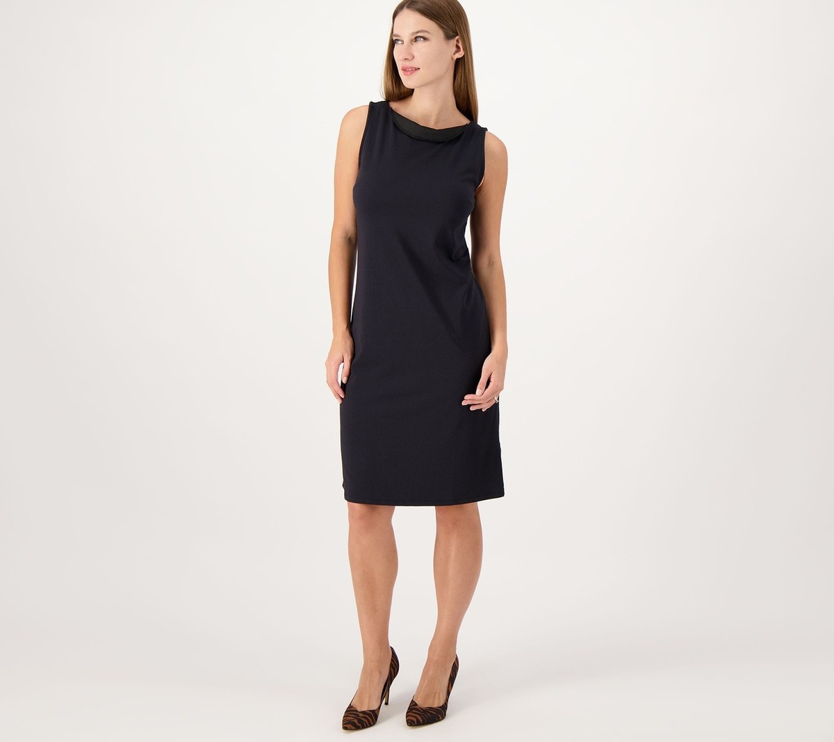 black fitted shift dress Diane Von Furstenberg Zarita Black Stretch Lace Shift Dress 12 $348