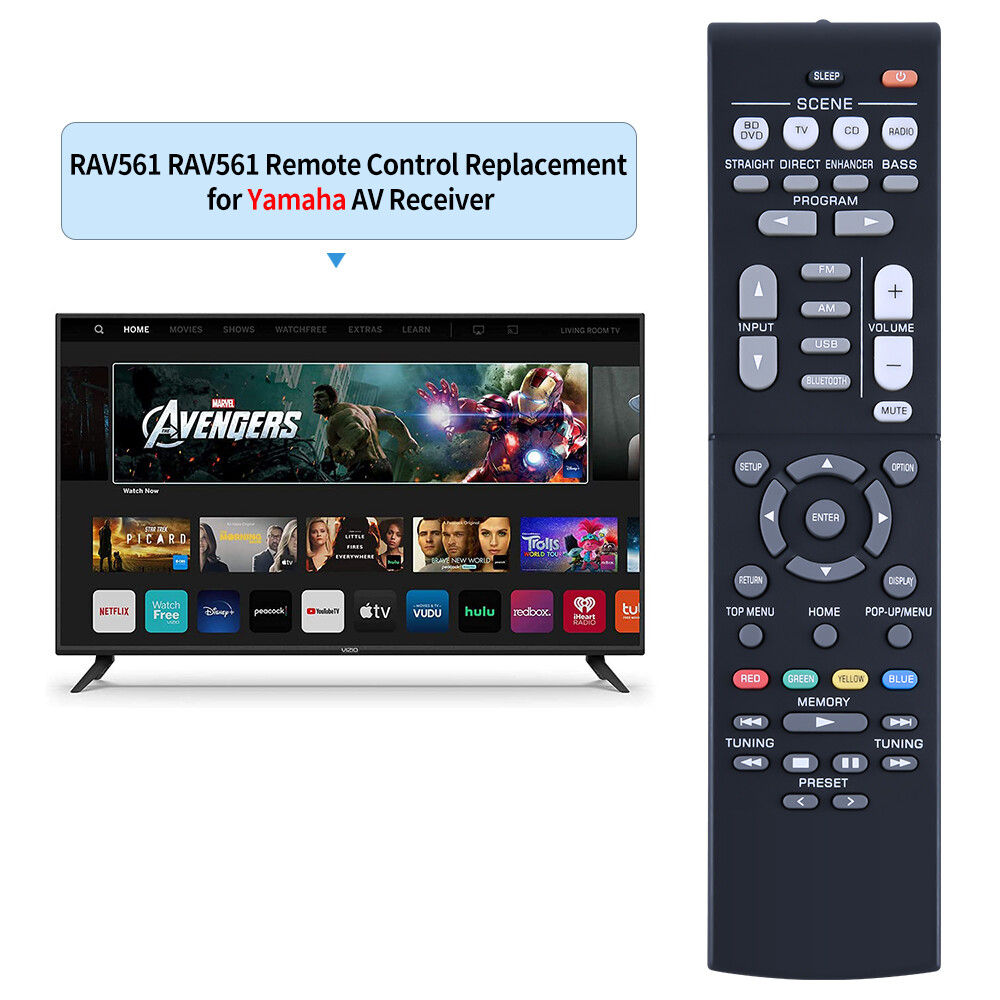RAV561 ZZ43210 Remote Control For Yamaha AV Receiver RX-V385 HTR