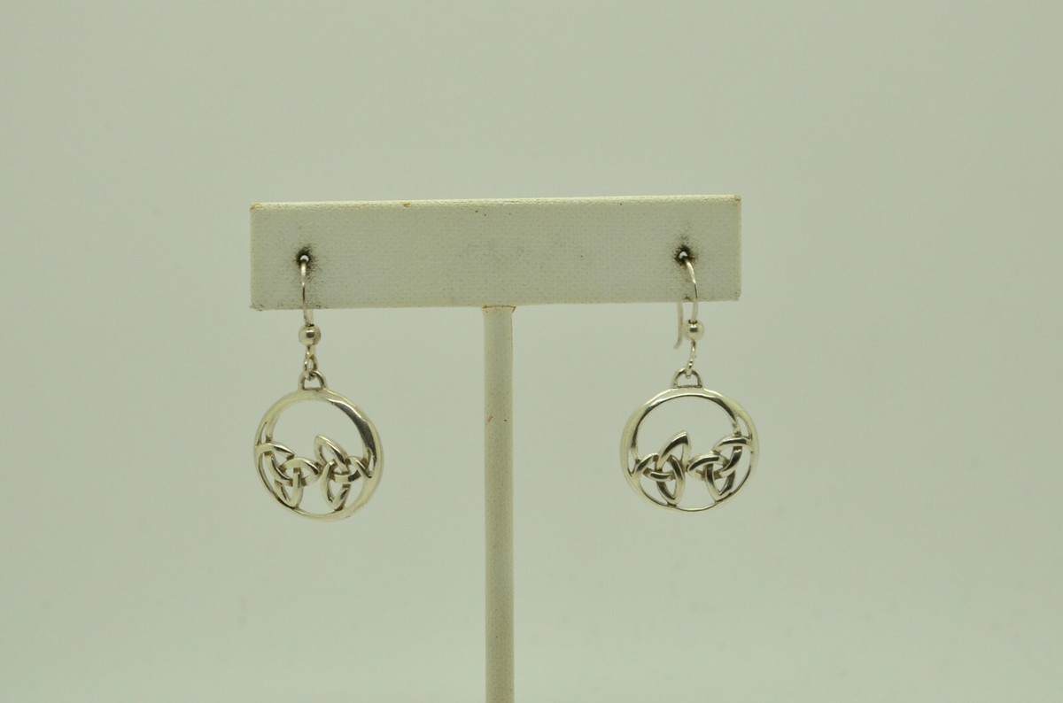 STERLING SILVER DANGLING ART DECO DESIGN EARRINGS #FML287 | eBay