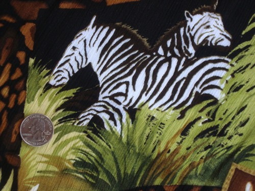 Safari Giraffe/Zebra Fabric 100% Rayon 1 Yd x 49" Wide Beautiful Brand NEW BTY - Picture 3 of 6
