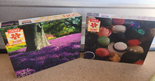 Vtg Lot of 2 Sealed 1997 Hoyle Jigsaw Puzzles 500 Piece Flowers Hats New NOS