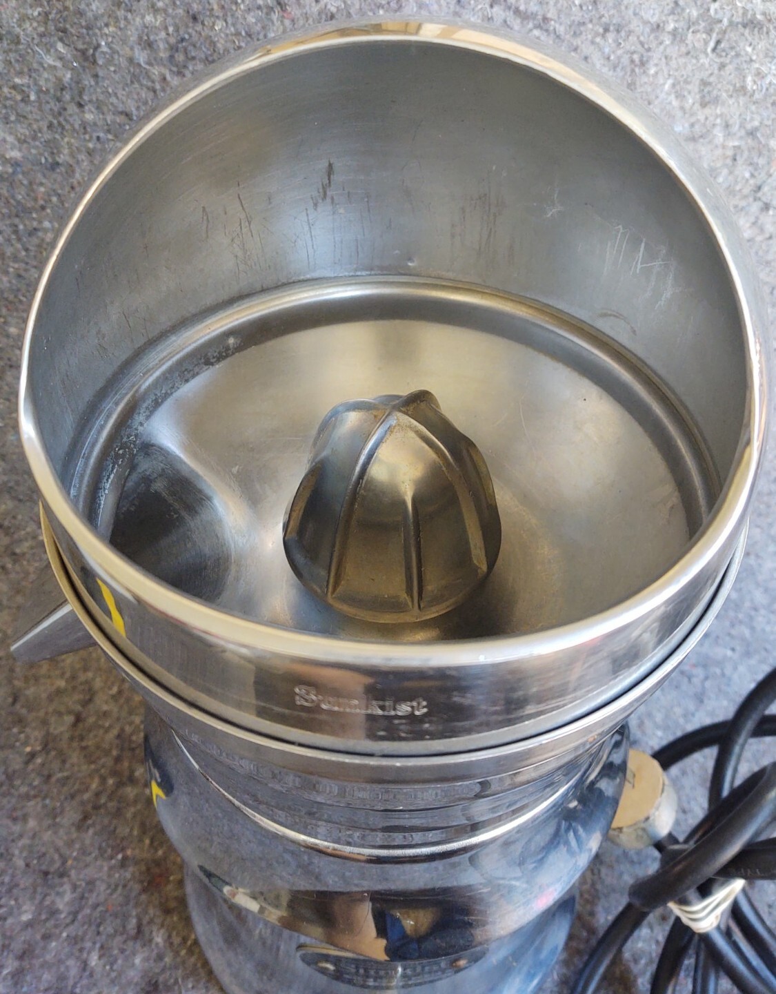 Vintage SUNKIST Commercial Juicer Type 6 Metal Chrome Finish Works Great eBay