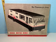 Vintage Dodge Motor Homes Sales Brochure