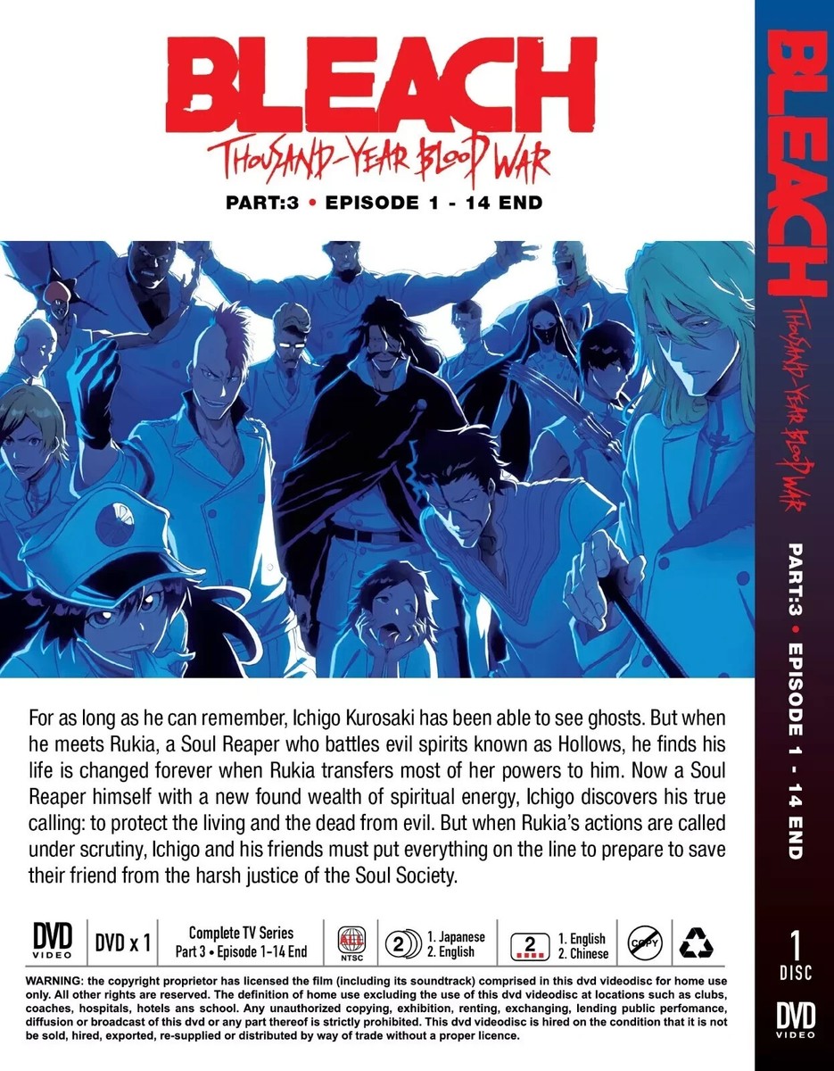 Bleach: Thousand-Year Blood War - The Conflict Part 3 DVD [English