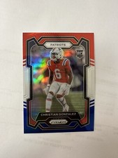 2023 Panini Prizm - Rookies Red White & Blue Prizm #369 Christian Gonzalez (RC)