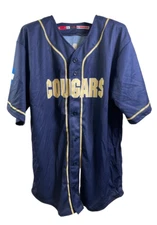 Pro Sphere Men Colorado Cougars Jones 17 Short Sleeve Player Jersey, Navy, Large
