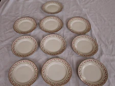 set 10 martin limoges dessert plates pre-owned 6.25"  strawbridge & clothiers