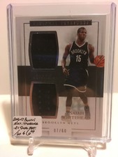 2016-17 Panini National Treasures Rookie DUAL Materials #7 Isaiah Whitehead 7/60