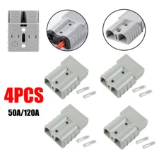 4Pcs 50/120A 600V Cable Battery Power Connector Terminals USA Stock