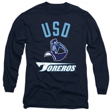 University of San Diego Adult Long Sleeve T-Shirt Toreros Color, Navy, S-3XL