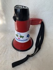Wembley Megaphone W/ Bottle Opener On Handle Red Batteries Not Included