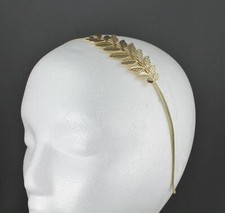 Gold Laurel wreath Leaf crown Leaves headband hair band greek toga roman costume