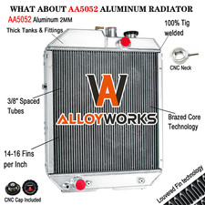 4 Row Radiator For Ford New Holland 5640 6640 7740 TS80 Ts90 Ts100 82015103