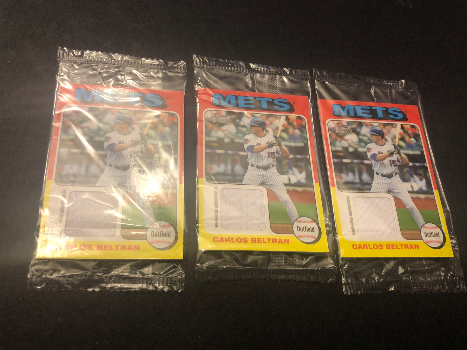 2011 Topps Lineage 1975 Mini Relics Jersey Carlos Beltran 75R-CB UNOPENED