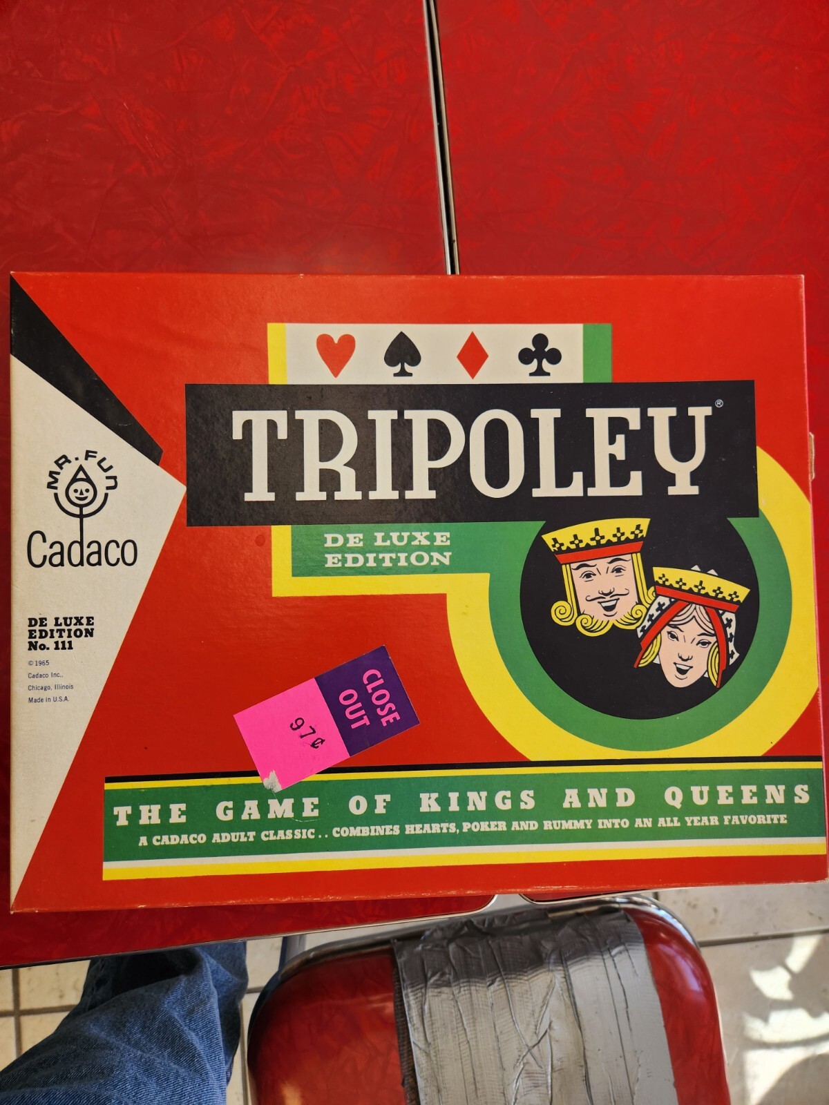 Vintage Tripoley 1960 Board Game Mat, Chips & Box | eBay