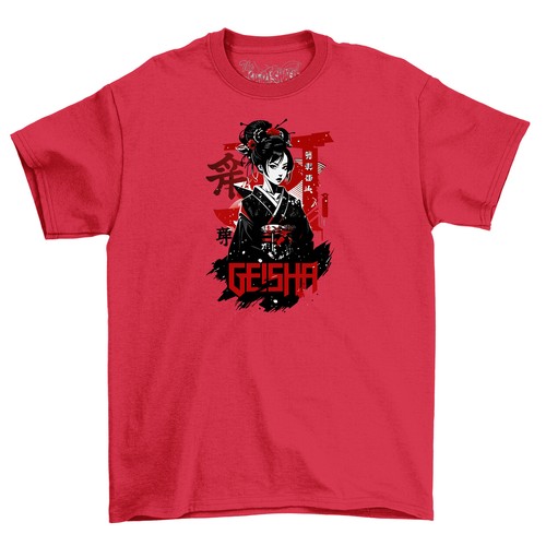 Camiseta Geisha Anime JPAN - ¡Mata con Estilo! Divertida camiseta unisex, diseño estampado. E - Imagen 4 de 46