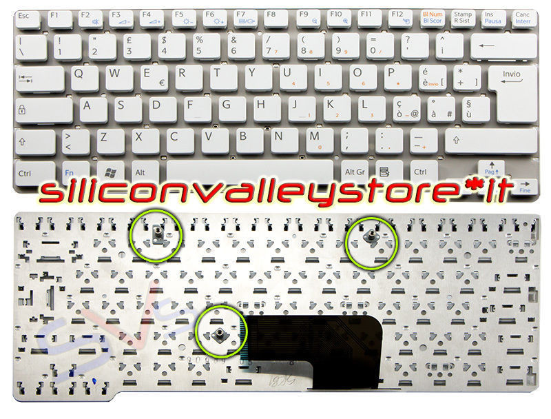 Tastiera ITA Bianco Sony Vaio VPC-CW13FXR, VPC-CW13FXW, VPC-CW14FXB