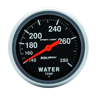 AutoMeter 3431 Sport-Comp Mechanisches Wassertemperatur-D...Gauge