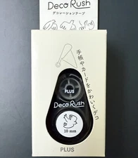PLUS Deco Rush Bird Flying Design- Japan Decoration Tape Monochrome Series NEW