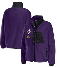 Nfl Women's Wear By Erin Purple Baltimore Ravens Polar Fleece Raglan Size Small