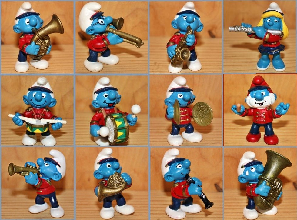 Figurine Schleich Schtroumpf Joueur De Cymbales Fanfare - Ref 20495 - Neuf