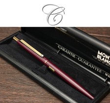 Montblanc SlimLine Kugelschreiber 2918 SL in Bordeaux Rot & Gold | Vintage