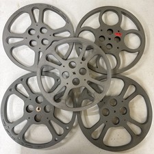 5pc big Empty 16mm Aluminum Metal Film Reel 1200 Feet Movie