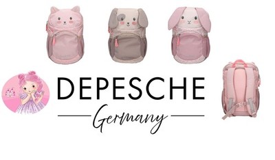 DEPESCHE-ERGONOMISCHER RUCKSACK-PRINCESS MIMI-HASE-HUND-KATZE- AUSWAHL # NEU OVP