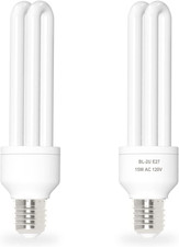 Dichroma E27 15W U Type Replacement Bulb for 15W Bug Zapper, Compatible with HOM