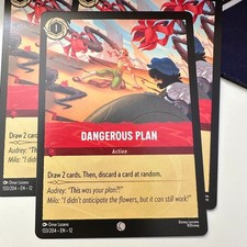 Disney Lorcana Dangerous Plan 133/204 EN-12 Action Card Lot of 3 NM