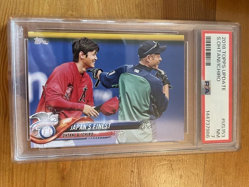 Shohei Ohtani Ichiro 2018 Topps Update #US153 Japan's Finest RC HOF PSA 7