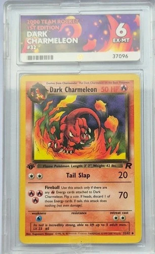 Pokémon Team Rocket 1st Edition Dark Charmeleon 32/82 English ACE 6