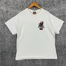 HUF Marvel Spider-Man Shirt Mens XL White Graphic Tee Comic Superhero Streetwear