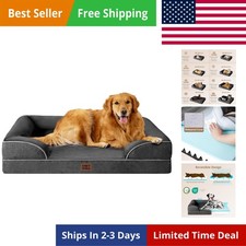 Orthopedic Dog Beds for Extra Large Dogs, Waterproof Memory Foam XL Pet Bed w...