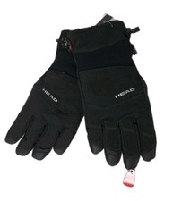    HEAD Men's Waterproof Hybrid Gloves Touchscreen Compatible, Black, Medium