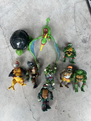 Vintage TMNT Teenage Mutant Ninja Turtles Lot Figures Accessories +1 Recent