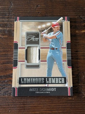 2025 Panini Three and Two - Luminous Lumber Mike Schmidt, #LUM-MS /49 (MEM)
