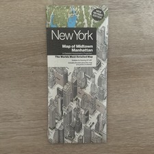 NEW YORK City map of Manhattan 1985 Isometric Anderson's Original Vintage 1985 