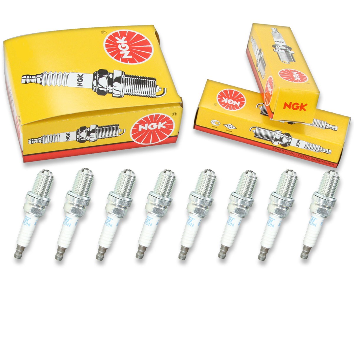 8 pc NGK 7969 BKR6EKUB Standard Spark Plugs for RC9TMC FR7DE2 FGR8KQE0 3922 dp
