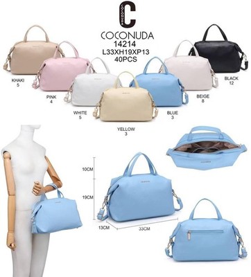 COCONUDA Damen Tasche Koffer weich mit Schultergurt - 33 x 19 x 13 cm