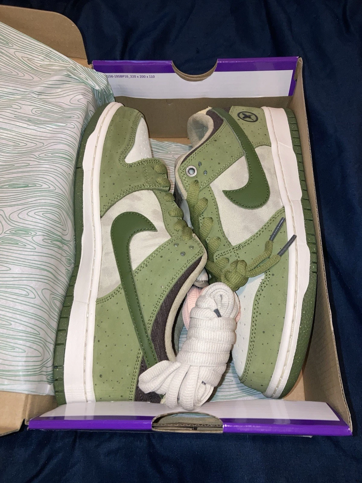 Taille 9   Nike SB Dunk Low Yuto Horigome Matcha Légion Vert Jordan Supreme