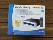 RCA TV Digital to Analog Converter Box Model STB7766G1 With Manual With Remote